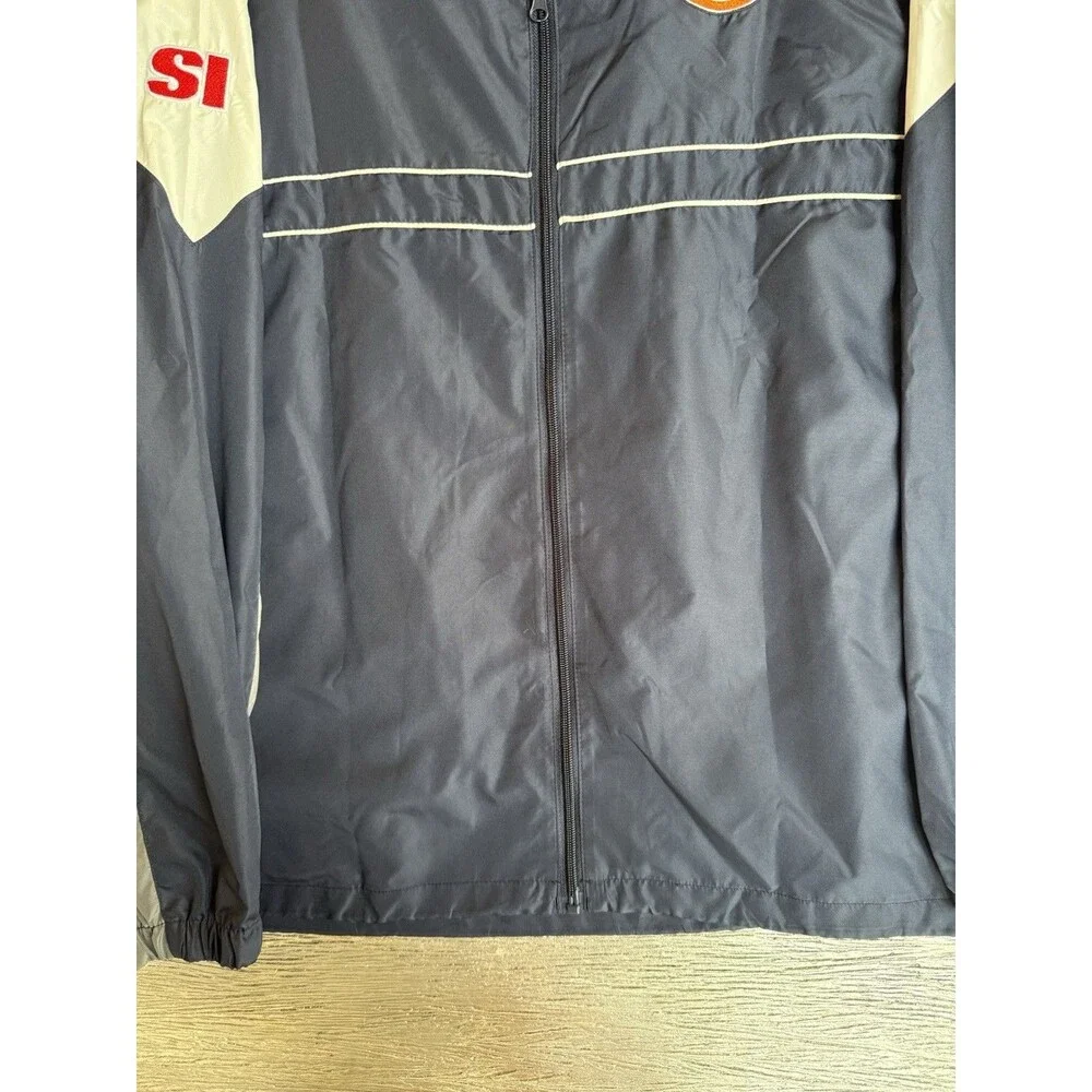 Y2K Chicago Bears NFL Team Apparel Reebok SI Zip Windbreaker Jacket Men's XL